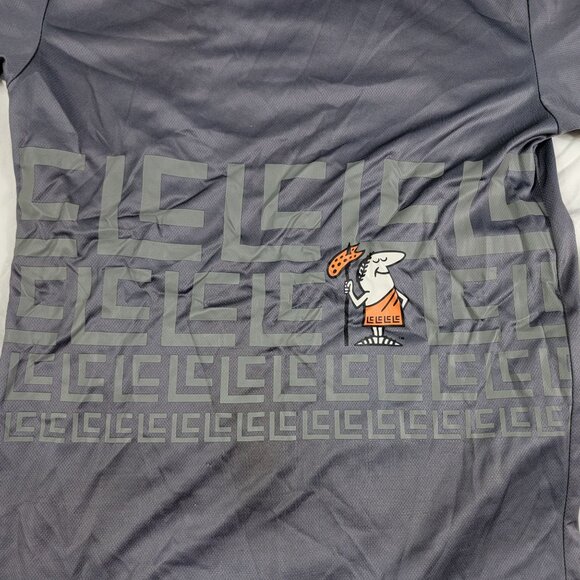 Little Caesars Employee Uniform Adults Medium Gray Shirt Work Wear - Picture 3 of 9